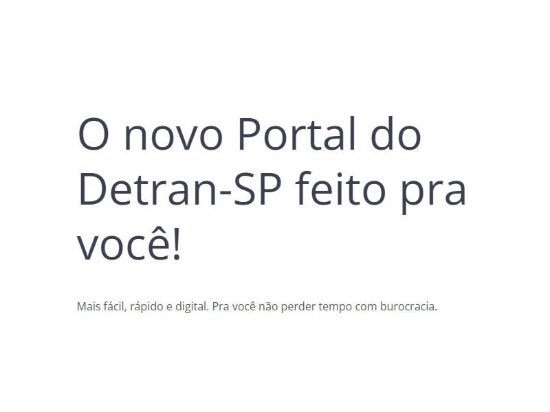 Novo Portal Detran